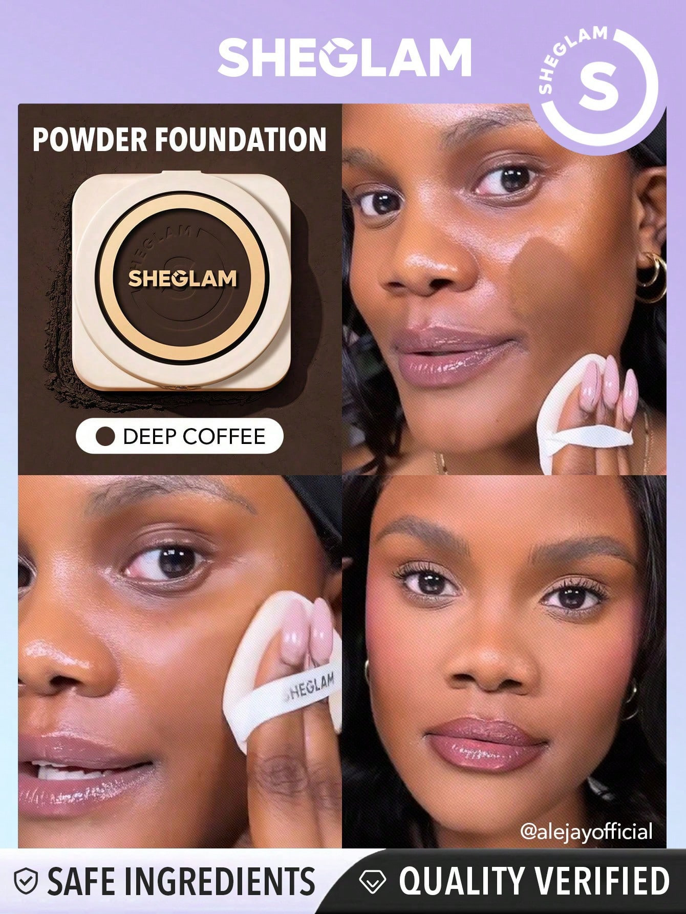 SHEGLAM Fond de teint en poudre haute couvrance Skin-Focus - Deep Coffee - 14049620