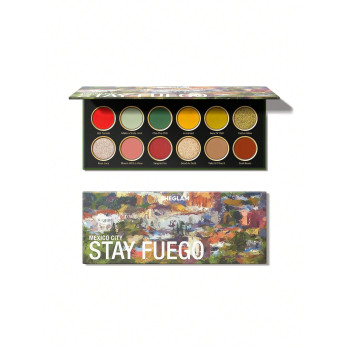 SHEGLAM Rester Fuego, Palette Du Mexique 12 Couleurs, Fard À Paupières Mat Et Métallique Chatoyant, Couleur Hautement Pigmentée Et Durable, Tenue Longue Durée Sans Bavure, Maquillage Des Yeux Cosmétiques - 3164855