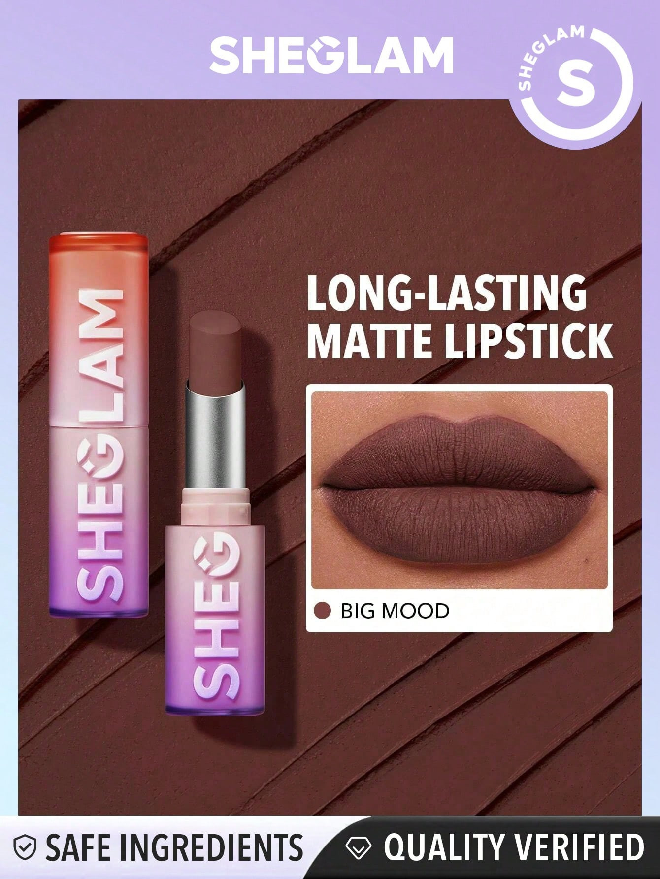 SHEGLAM Rouge à lèvres mat longue durée Dynamatte Boom - Big Mood - 13209932