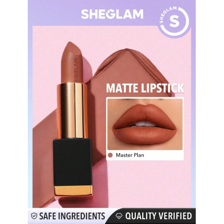 SHEGLAM Rouge À Lèvres Matte Allure - Plan Maître 20 Couleurs Rouge À Lèvres Longue Durée, Haute Pigmentation, Rouge À Lèvres Velouté Et Doux - 2768462