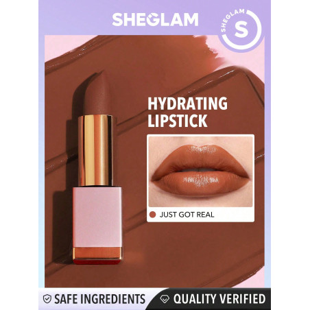 SHEGLAM Rouge À Lèvres Creme Allure-just Got Real 8 Couleurs Rouge À Lèvres Hydratant Lip Glow Essence Nourrissante Soin Hydratant Pour Les Lèvres - 2776905