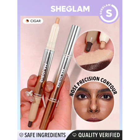 SHEGLAM Stylo contour et highlight pour le nez 2 en 4 Fine Line-Cigar - 30529273