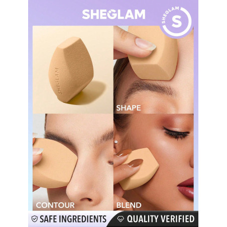 SHEGLAM À Multiples Faces Maquillage Doux Maquillage Mixeur Pour Fond De Teint Highlighter Contouring Mélange Séchage Rapide Beauté Outil De Maquillage - 15338375