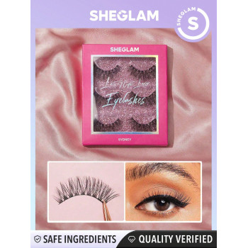 SHEGLAM Faux Cils Complets Late Night Lover En Volume - Sydney 3 Paires De Faux Cils Confortables, Légers, Effilés, Plus Longs Et Plus Épais Pour Une Extension De Cils Diy - 2611477