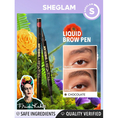 SHEGLAM Stylo à sourcils liquide X Frida Kahlo Brow Icon - Chocolat - 13674242