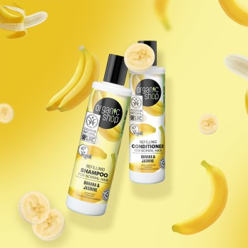 Shampoing nourrissant - Banane & jasmin - Cheveux normaux - 280 ml - 03 - 27423264