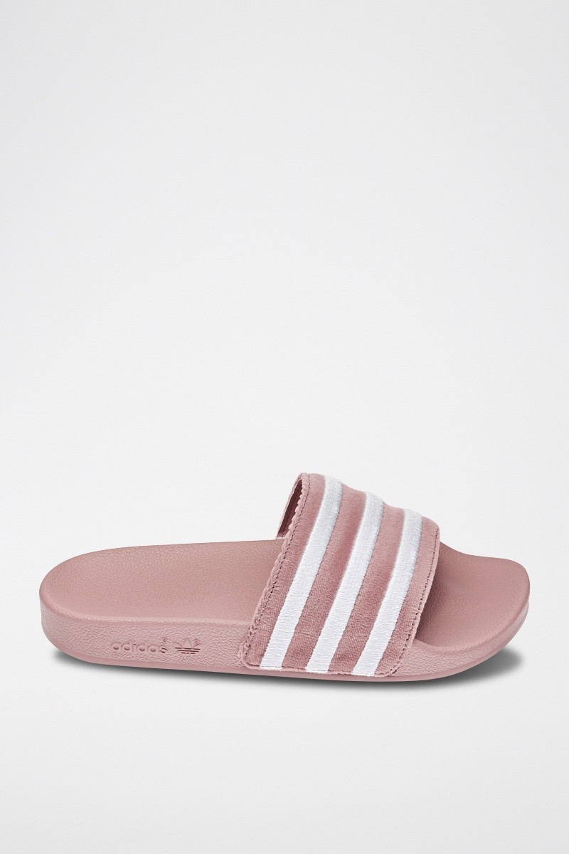 Claquettes en velours Adilette - Rose - 02 - 31108447