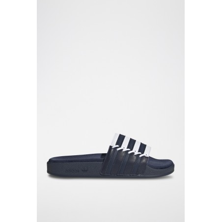 Claquettes en cuir Adilette - Bleu marine - 02 - 31108445