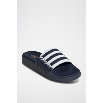 Claquettes en cuir Adilette - Bleu marine - 02 - 31108445