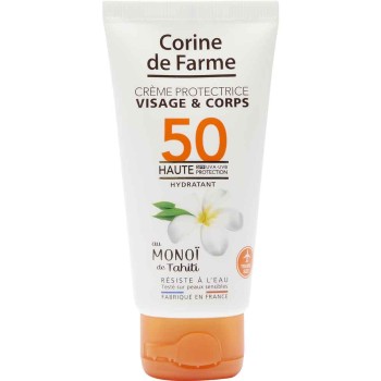 Crème protectrice hydratante SPF 50 - Monoï - Visage & corps - Mini format - 50 ml - 03 - 31497555