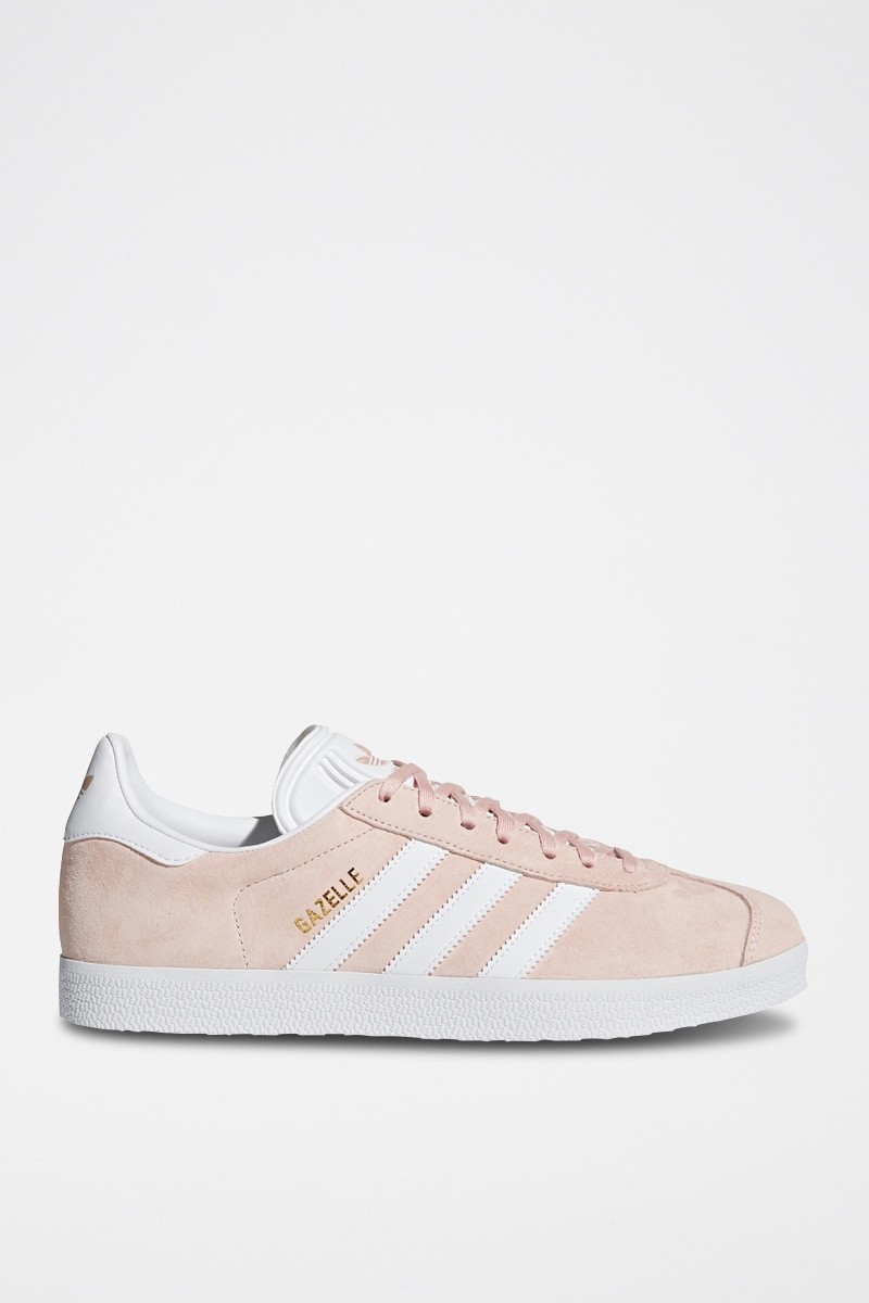 Sneakers en cuir Gazelle - Vieux rose et blanc - 02 - 28888219