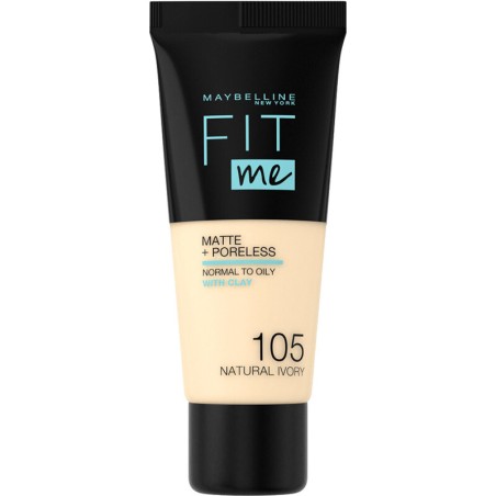 Fond de teint liquide matifiant - Fit Me Matte & Poreless - 105 Ivoire naturel - 30 ml - 03 - 27029337