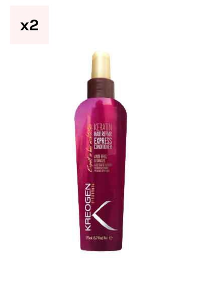 Duo de soins réparateurs express - Kératine - Cheveux abîmés - 2 x 175 ml - 03 - 26788479