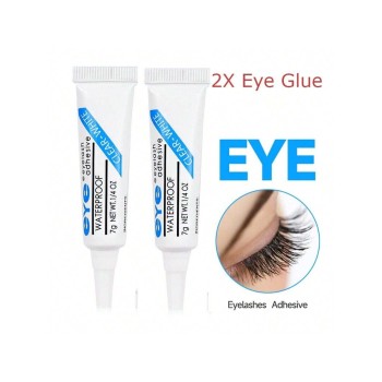 2 Pièces Colle À Cils Faux Pour Les Yeux 7g, Adhésif Imperméable Fort Pour Les Faux Cils - 23469236