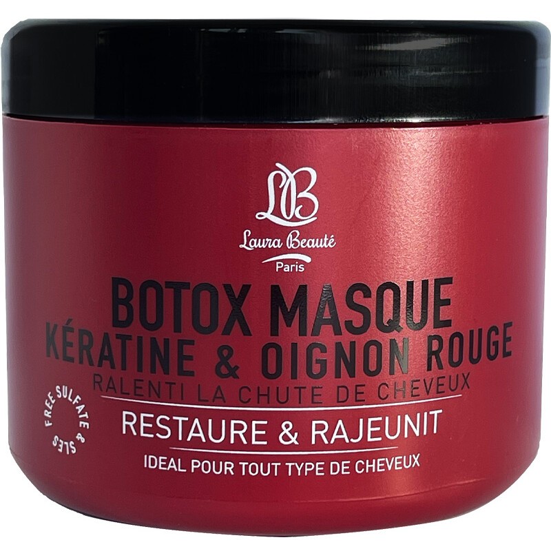 Masque botox - Kératine & oignon rouge - Cheveux - 500 ml - 03 - 26768537