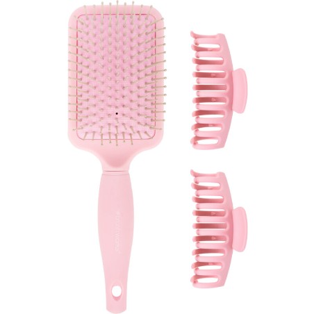 Kit brosse & pinces - Rose - 3 produits - 03 - 26761799