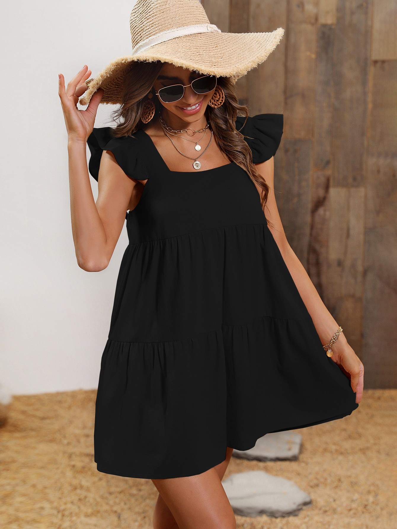 SHEIN VCAY Robe à volants - 12454762