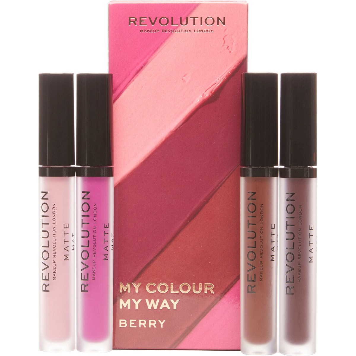 Kit de 4 rouges à lèvres liquides mats - My Colour My Way - Berry - 4 x 3 ml - 03 - 26771725