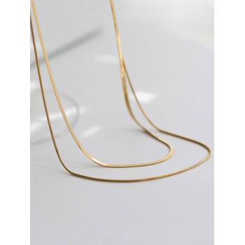 2 pièces/set Collier À Chaîne Minimaliste - 16066965