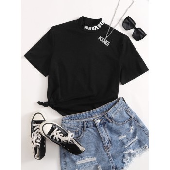 SHEIN Mulvari T-shirt avec motif lettre - 2209192