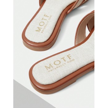 MOTF PREMIUM SANDALES PLATES POUR FEMMES SIMPLES ET CONFORTABLES, BOUTS CARRÉS, PARFAITES POUR LES VACANCES D'ÉTÉ EN PROMOTION - 33637321