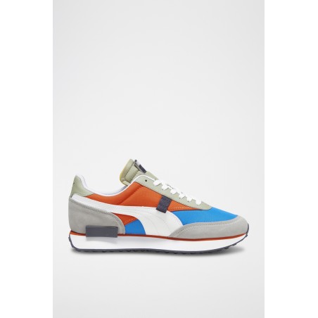 Sneakers Future Rider Playon - Bleu cobalt et orange - 02 - 31109416