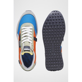 Sneakers Future Rider Playon - Bleu cobalt et orange - 02 - 31109416