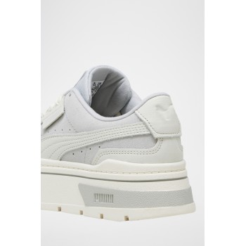 Sneakers plateformes en cuir Mayze Stack Selflove - Blanc et gris - 02 - 31109414