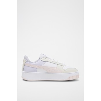 Sneakers plateformes en cuir Carina - Blanc - 02 - 31109422