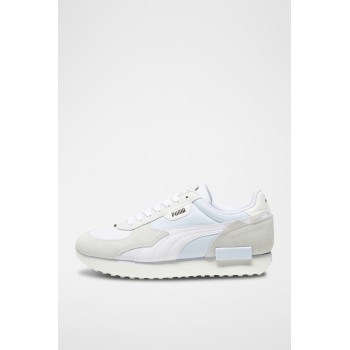 Sneakers en cuir Future Rider Override - Blanc et ciel - 02 - 31137491