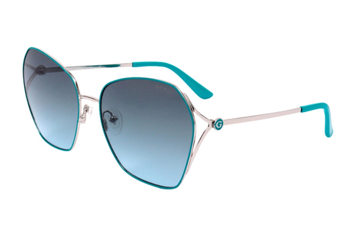 Lunettes de soleil femme - Catégorie 2 - Turquoise et argenté - 02 - 30025337