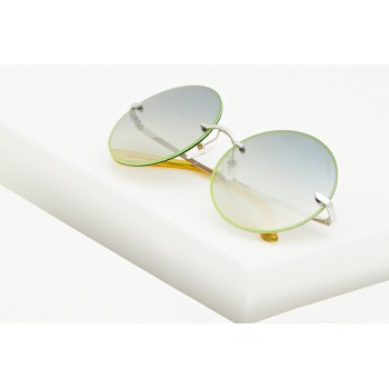 Lunettes de soleil femme - Verres effet miroir - Catégorie 3 - Vert chiné - 02 - 30941788