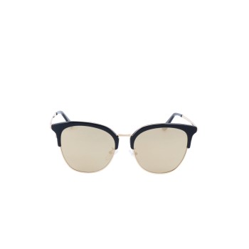 Lunettes de soleil femme - Verres effet miroir - Catégorie 3 - Argenté et noir - 02 - 31013629