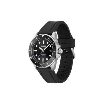 Montre à quartz en silicone - Noir - 02 - 30941778