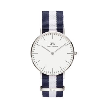 Montre à quartz en polyester Glasgow - 36 mm - Bleu et blanc - 02 - 31107773