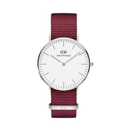 Montre à quartz en polyester Roselyn - 36 mm - Rouge et argenté - 02 - 31107774