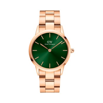 Montre à quartz en acier Iconic Link - 36 mm - Doré rose et vert - 02 - 31107835