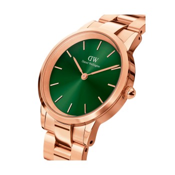 Montre à quartz en acier Iconic Link - 36 mm - Doré rose et vert - 02 - 31107835