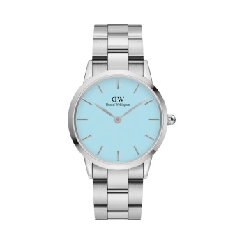 Montre à quartz en acier Iconic Link - 36 mm - Argenté et ciel - 02 - 31107836