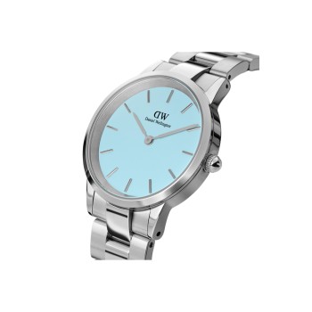 Montre à quartz en acier Iconic Link - 36 mm - Argenté et ciel - 02 - 31107836