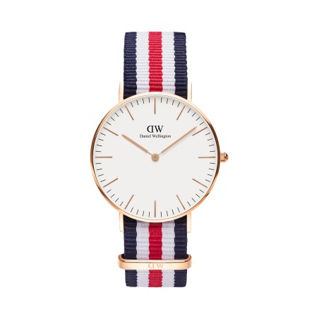 Montre à quartz en polyester Canterbury - 36 mm - Bleu et rouge - 02 - 31107838