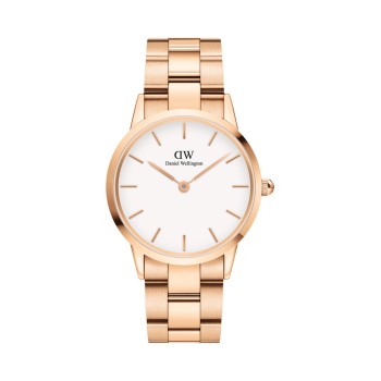 Montre à quartz en acier Iconic Link - 36 mm - Doré rose et blanc - 02 - 31107848