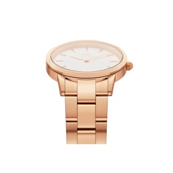 Montre à quartz en acier Iconic Link - 36 mm - Doré rose et blanc - 02 - 31107848