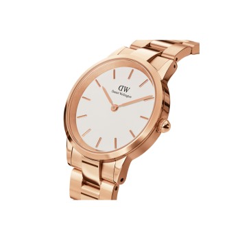 Montre à quartz en acier Iconic Link - 36 mm - Doré rose et blanc - 02 - 31107848