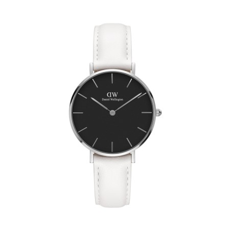 Montre en cuir Bondi - 32 mm - Blanc et argenté - 02 - 31698795