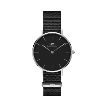 Montre en tissu nato Cornwall - 32 mm - Noir et argenté - 02 - 31698796