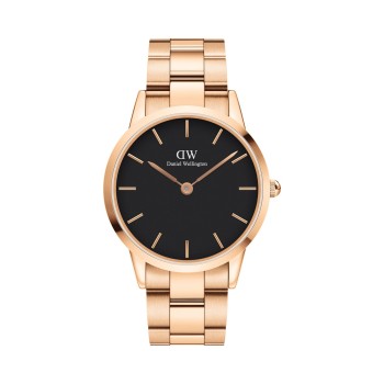 Montre en acier Iconic Link - 40 mm - Doré rose et noir - 02 - 31698801