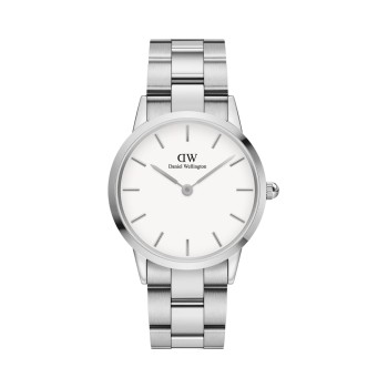 Montre en acier Iconic Link - 36 mm - Argenté et blanc - 02 - 31906856