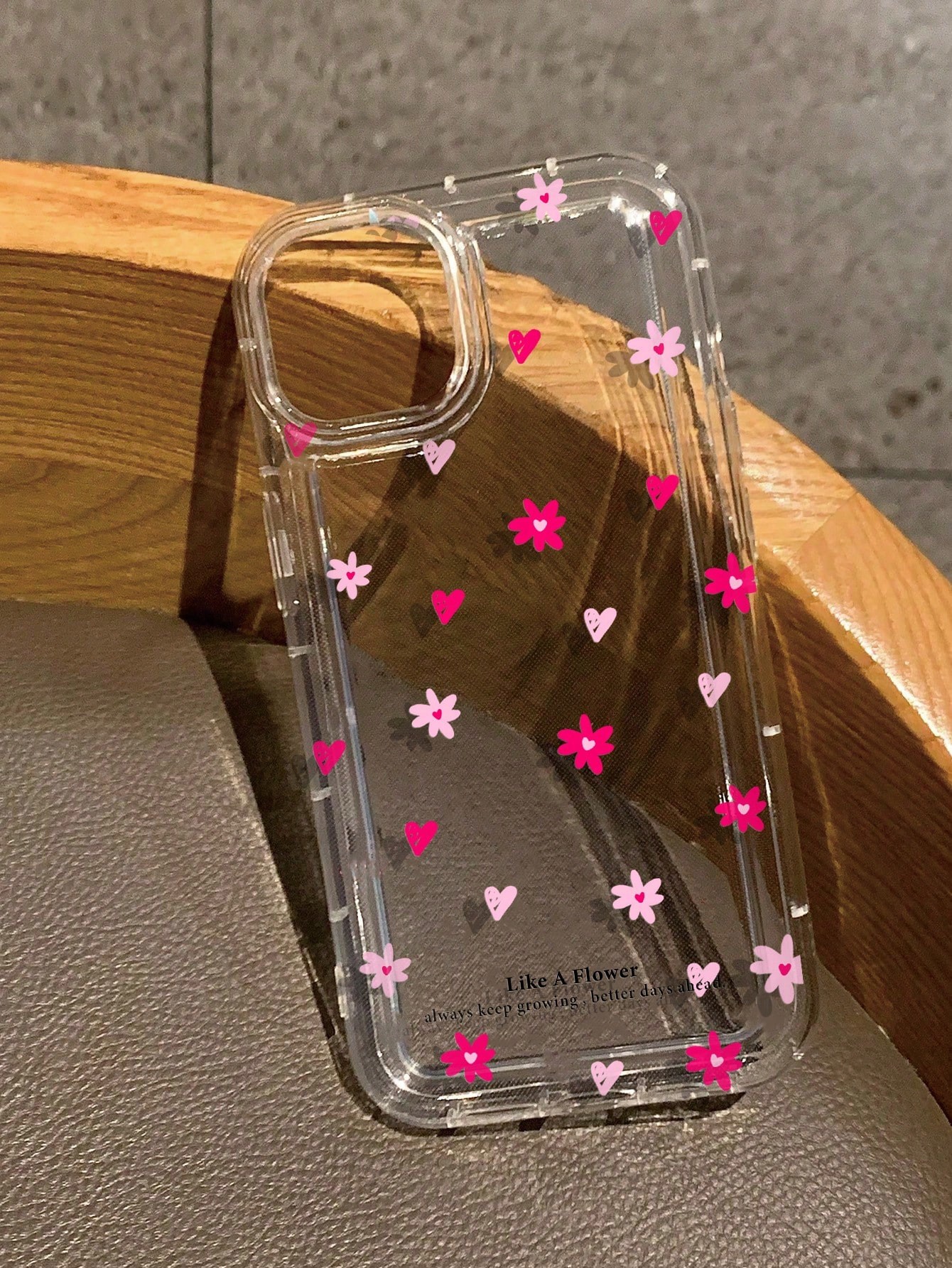 Étui transparent à motif de fleurs roses et cœur compatible avec l'iPhone11/12/13/14/15/15pro/15 Plus/15 Promax/7plus/8plus/X/Xs Max /Xr/11pro/12pro/1 /8/Se&Samsung Galaxy /A54/A14/A12/A13/A15/A32/A33/A24/A52S/S20/S21/S22/S23/S24/S23Plus/S24ultra - 33709959