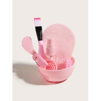 9 pièces Rose Masque Pour La Peau Bol Avec Éponge Ensemble , 9 En 1 DIY Soin De La Peau Masque Pour La Peau Mélange Set D'outils , Avec Masque Pour La Peau Bol Bâton Spatule En Silicone Brosse Pour Masque Facial Et Doux Brosse - 3489994